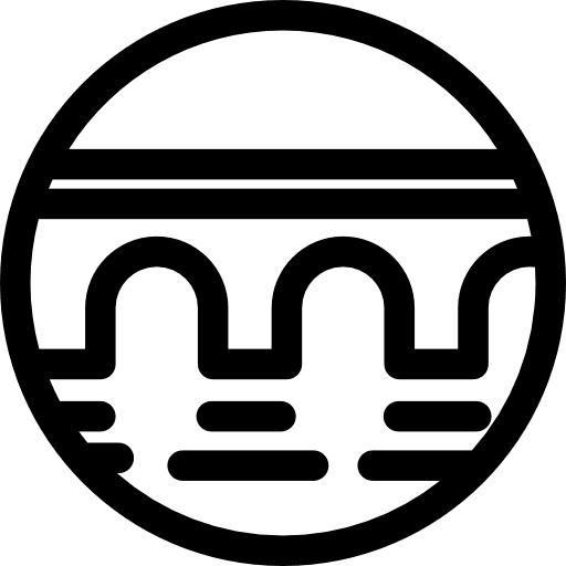 Bridge engineering river bridge icon Bridge engineering river bridge icon