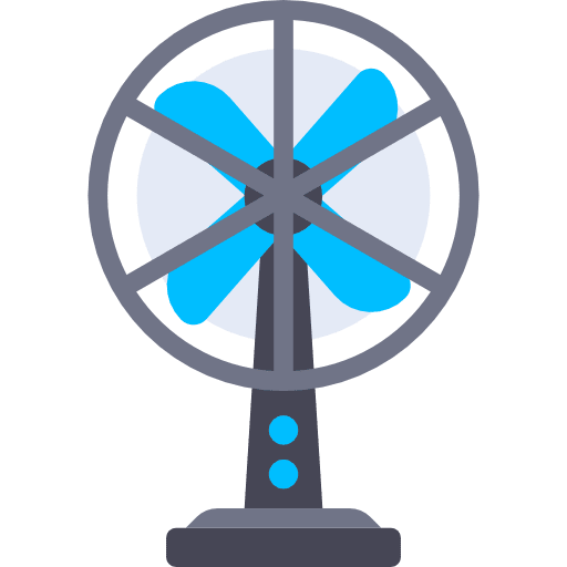 Fan technology fan ventilator icon