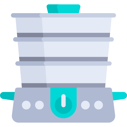 Food steamer kitchenware device food steamer icon
