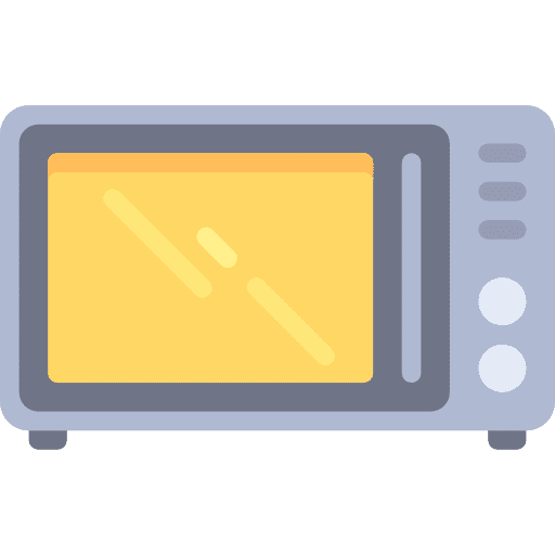 Microwave oven heating kitchenware microwave icon