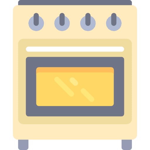 Stove gas oven kitchenware icon