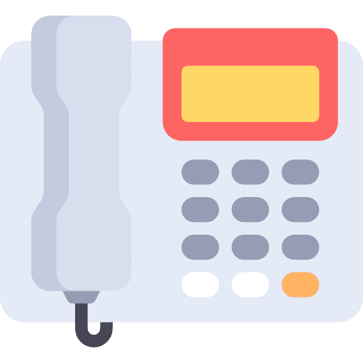 Telephone conversation communications device icon