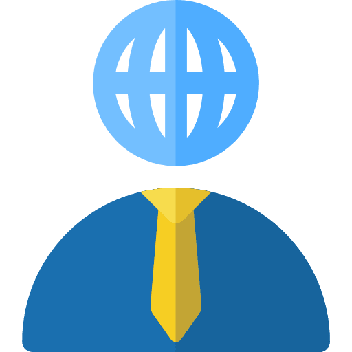 Businessman profession worldwide avatar icon