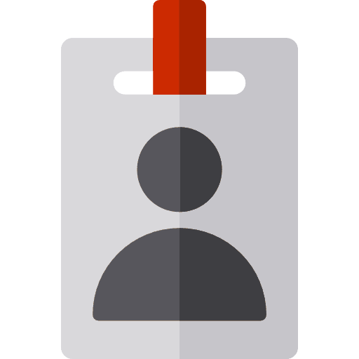 Pass identification id card identity icon