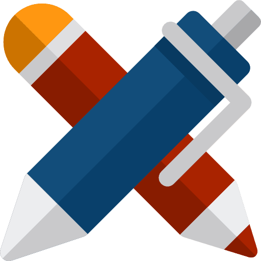 Pen tools and utensils office material school material icon