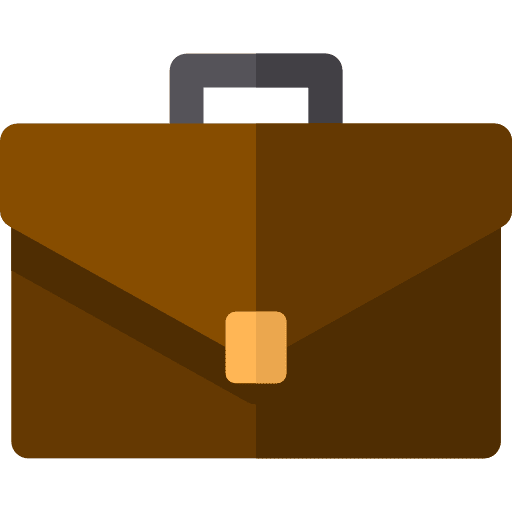 Portfolio bag briefcase business and finance icon