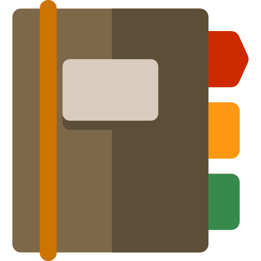 Agenda bookmark notebook agenda icon