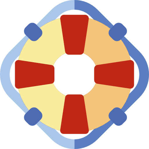 Lifesaver floating lifeguard lifebuoy icon