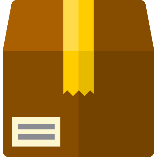 Package package shipping and delivery fragile icon