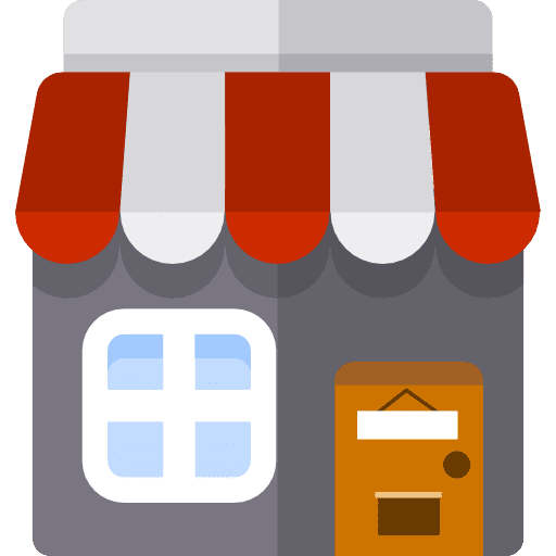 Shop business food commerce and shopping icon