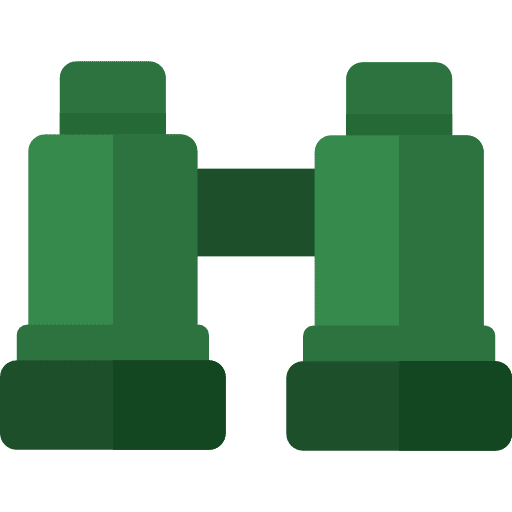 Binoculars goggles tools and utensils sight icon