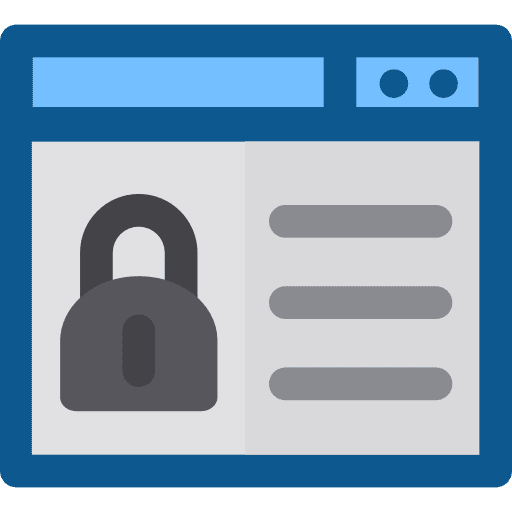 Browser seo and web web page interface icon