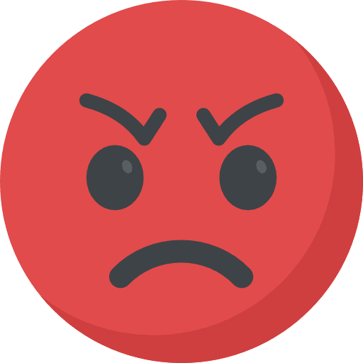 Angry emoji smileys anger icon