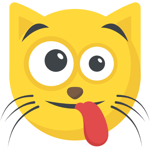 Crazy emoticons cat crazy icon