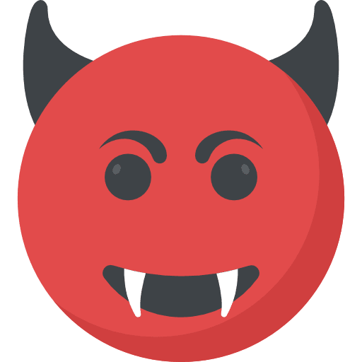 Devil emoticons emoji halloween icon