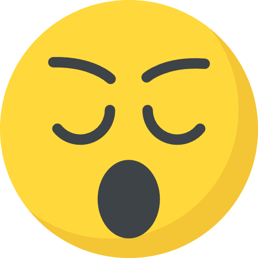 Tired emoji smileys tired icon
