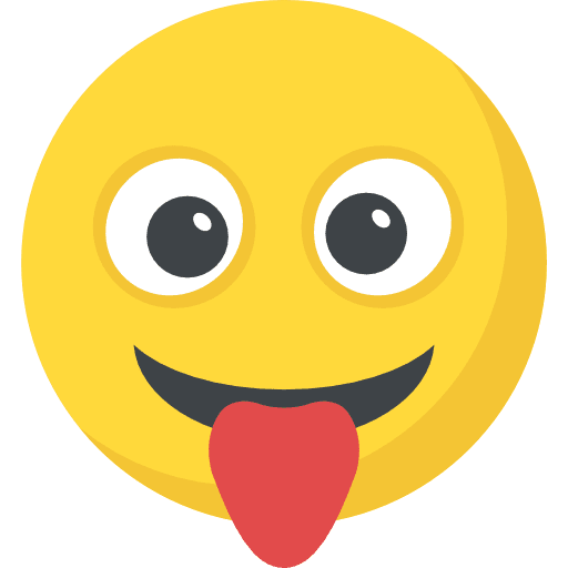 Tongue yummy emoji taste icon