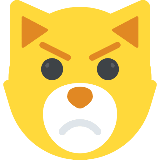 Cat emoji angry smileys icon