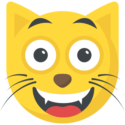 Cat feelings smileys emoji icon