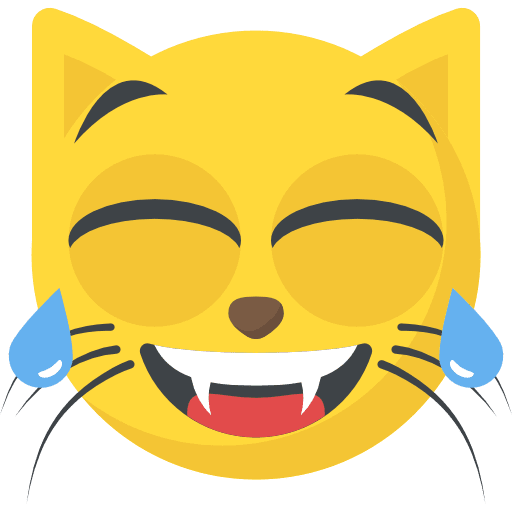 Cat smileys laughing cat icon