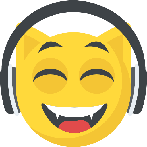 Music feelings emoticons emoji icon