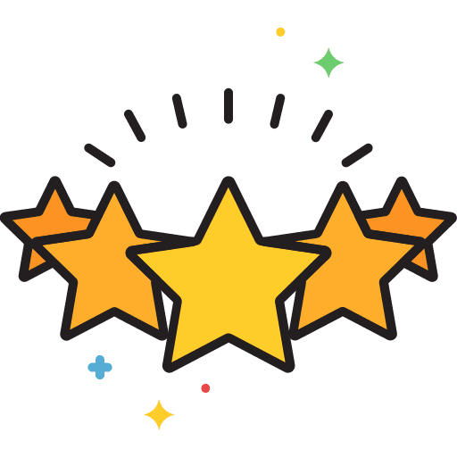 Rating gold star symbol stars icon