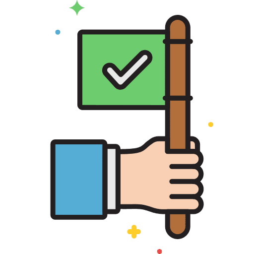 Accepted flags hands and gestures flag icon