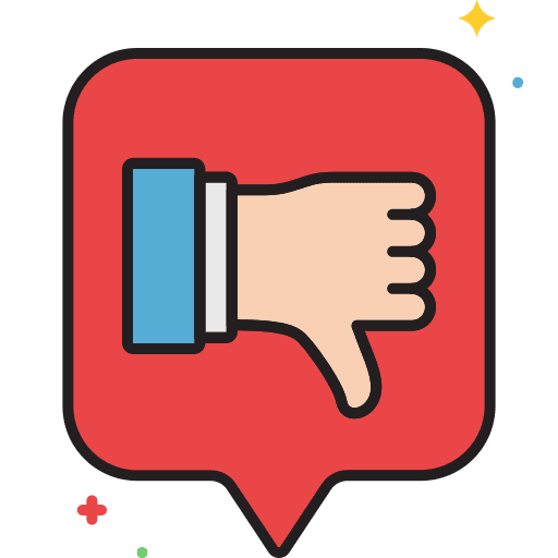 Dissatisfied irritation gestures communications icon
