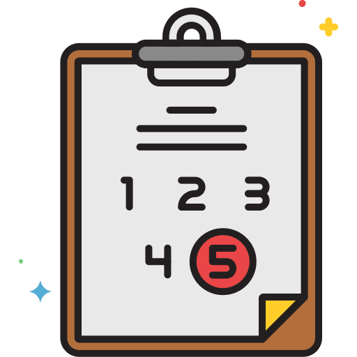 Score rating exam orientation icon