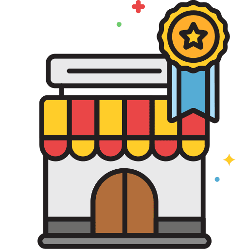 Certification winner medal quality icon