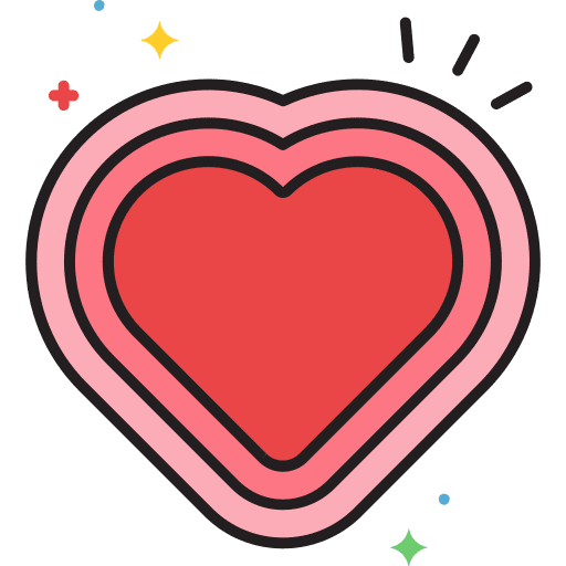 Heart like loving lover icon