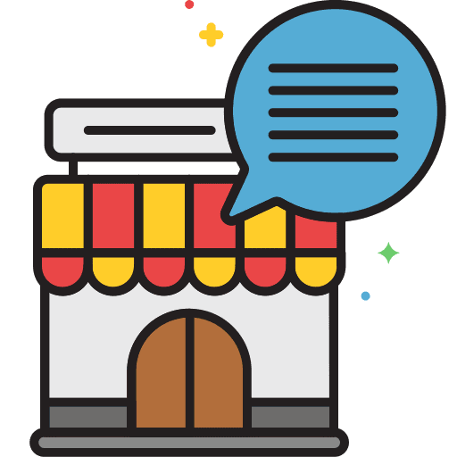 Store store building communications icon