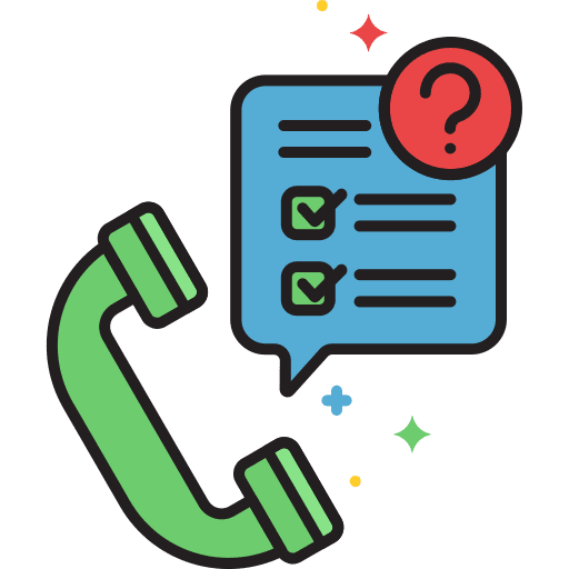 Survey chat survey telephone icon