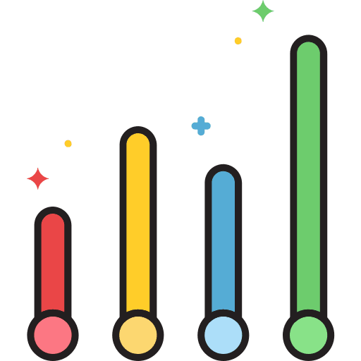 Vertical bars graph bars vertical icon