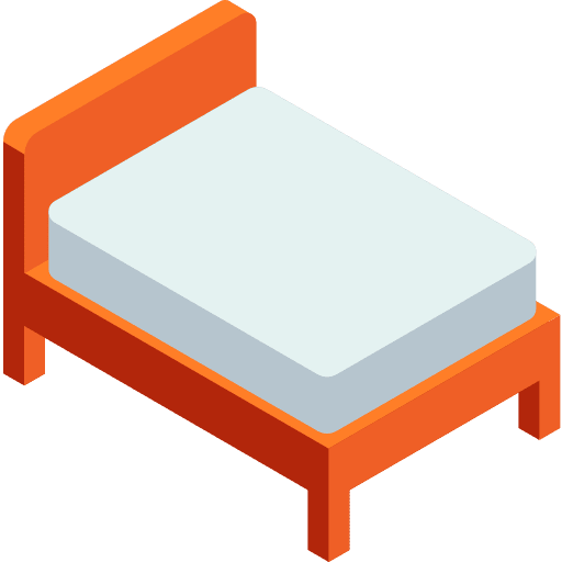 Bed furniture and household furniture comfortable icon
