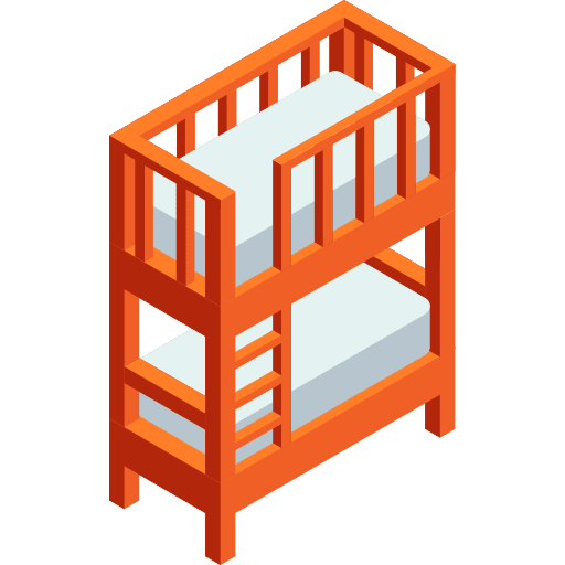 Bunk bunk furniture and household beds icon Bunk bunk furniture and household beds icon