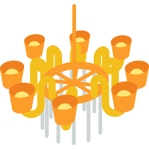 Chandelier illumination chandelier decoration icon