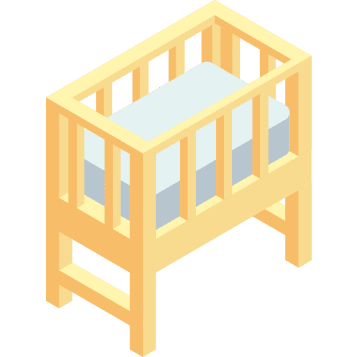 Crib baby crib baby furniture and household icon Crib baby crib baby furniture and household icon
