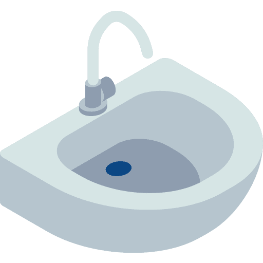 Sink furniture and household faucet sink icon