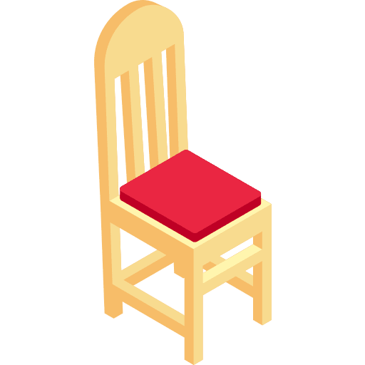 Chair seat decoration furniture and household icon Chair seat decoration furniture and household icon