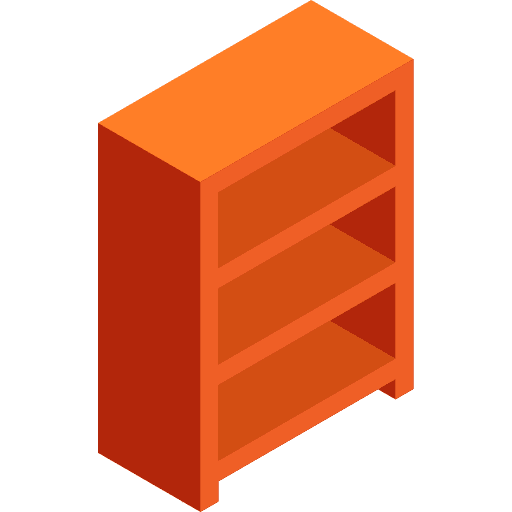 Bookshelf book storage bookcase icon Bookshelf book storage bookcase icon