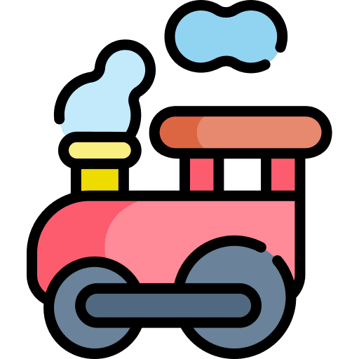 Train railroad kid kid and baby icon