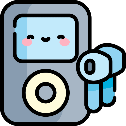 Ipod music and multimedia earphones ui icon