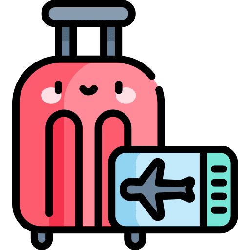Travelling luggage travelling baggage icon