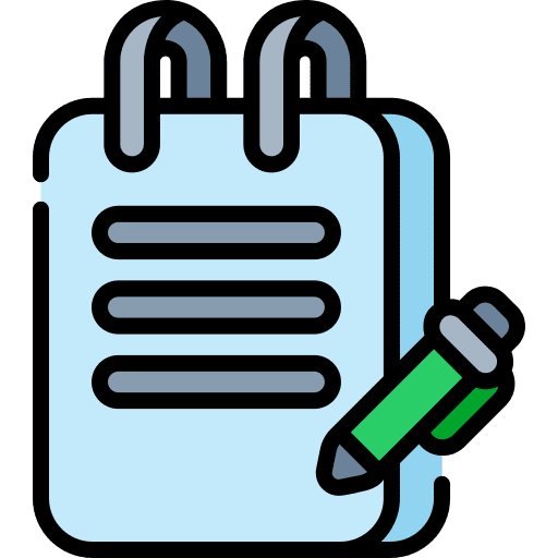 Writing education text lines school material icon Writing education text lines school material icon