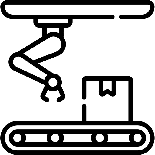 Conveyor industry shipping and delivery industrial icon