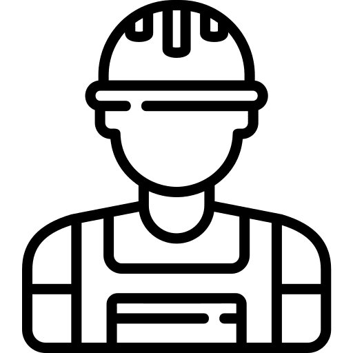 Employee engineering occupation worker icon