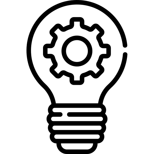 Idea lightbulb creativity light bulb icon