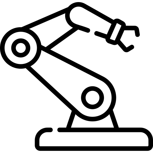 Robotic arm electronics robotic arm mechanical icon