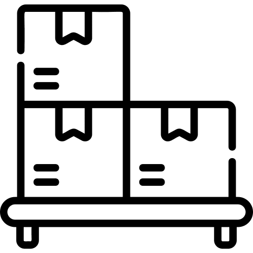 Pallet quantity delivery pallet icon